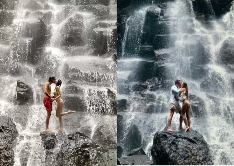 Regina Todorenko and Vlad Topalov rest on Bali