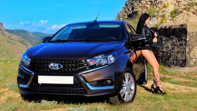 Lada Vesta and Girls