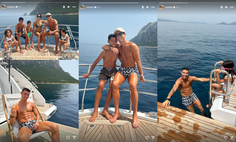 Ronaldo on vacation