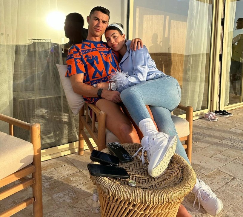 Georgina Rodriguez and Cristiano Ronaldo the Younger