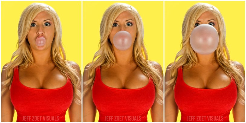 The expansion of the boobs is huge