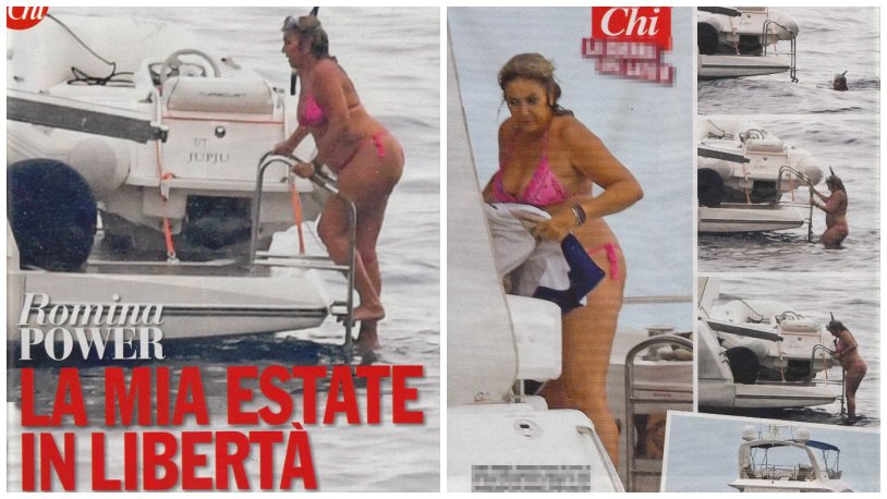 Romina Power in a swimsuit now