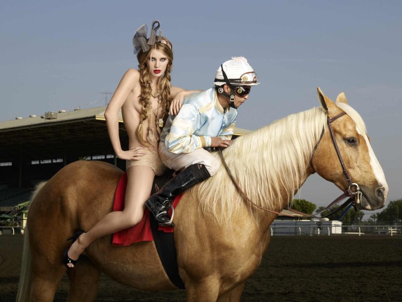 Alexandra Bortich riding a horse