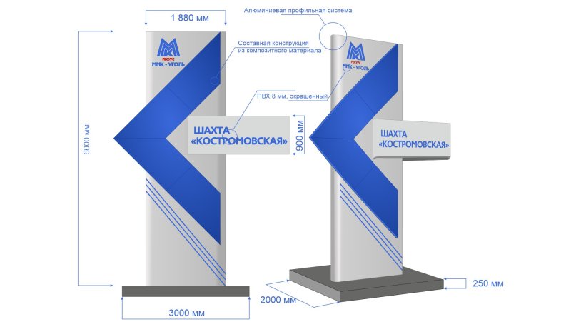 Advertising Stelles and Pilons