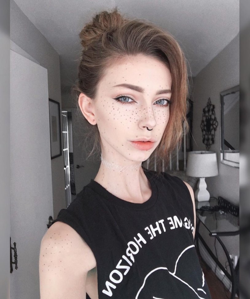 Sarah Marie Karda with white hair