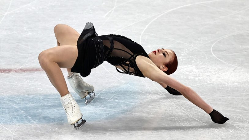 Olympiad 2022 Figure skating Sasha Trusova
