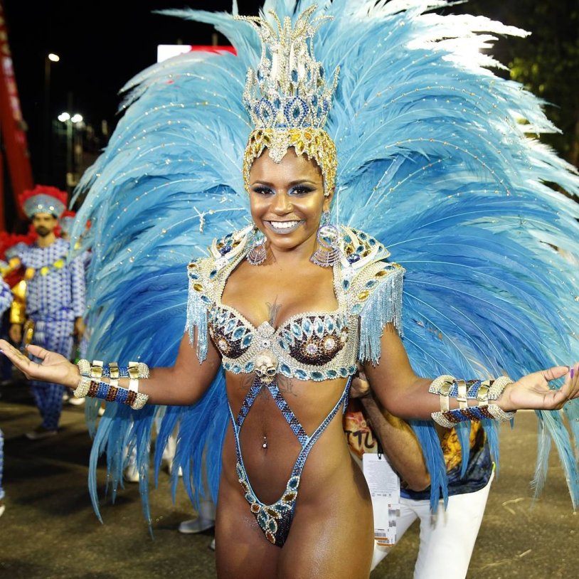 Girls on the carnival in Rio de Janeiro