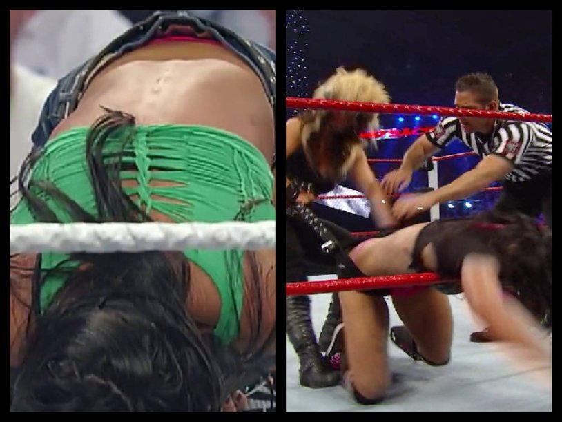 AJ Lee Wardrobe Malfunction