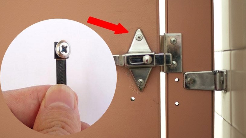 Hide the camera in the bathroom