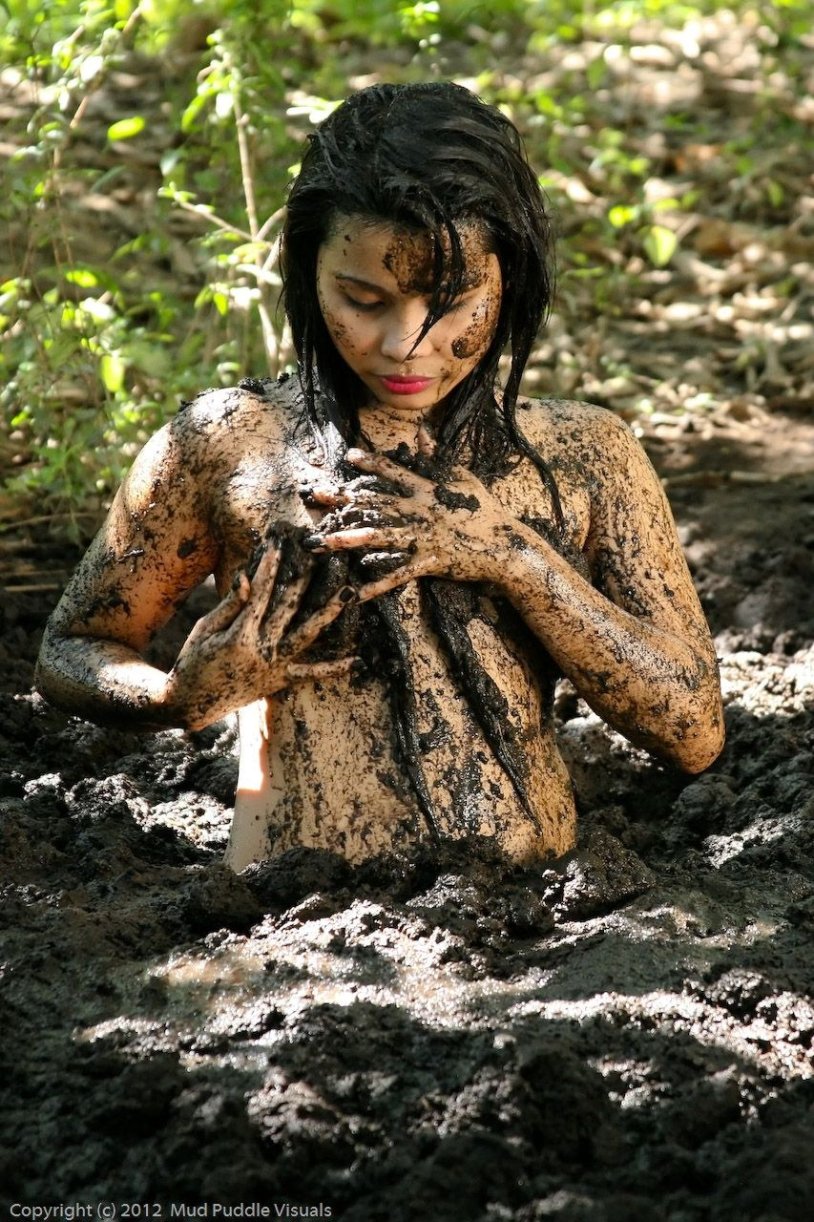 Girl in mud