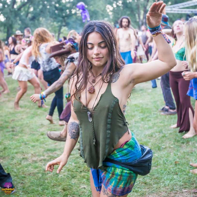 Ozora Festival of a girl