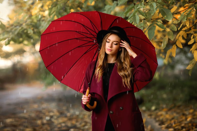 Girl with an umbrella