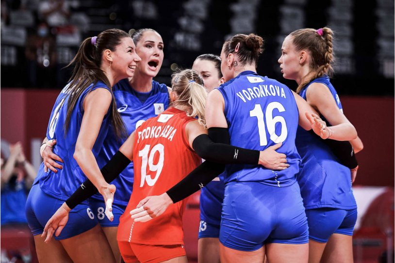 Russian team in volleyball women 2021 Olympics