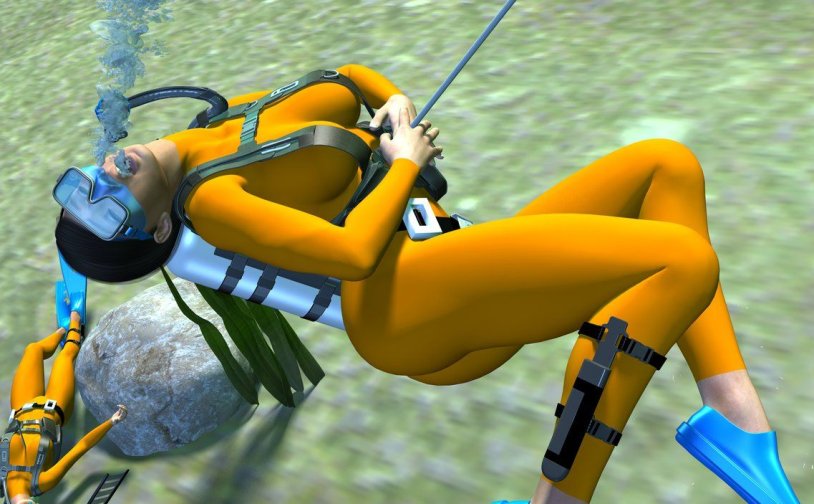 Scuba Battle Frogwoman