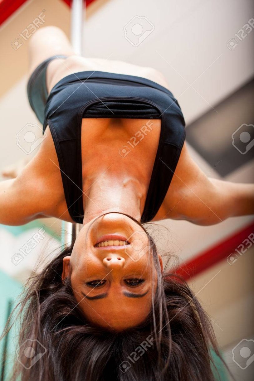 Beautiful Women Hanging Upside Down