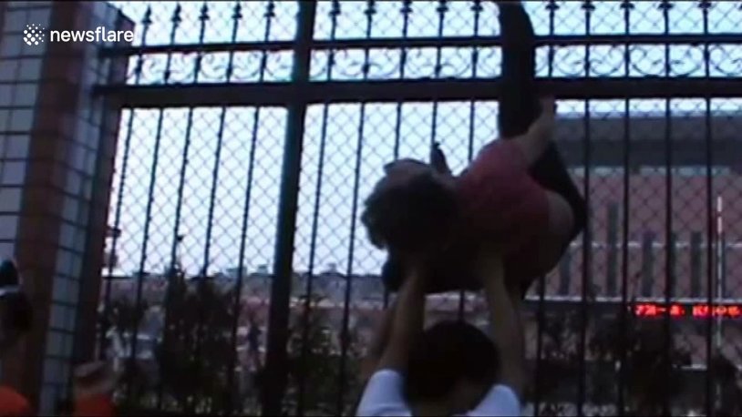 Mexican Ladder Hanging "Upside Down" Naked