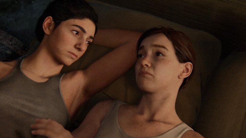 The Last of Us Ellie and Dina Bed Scene