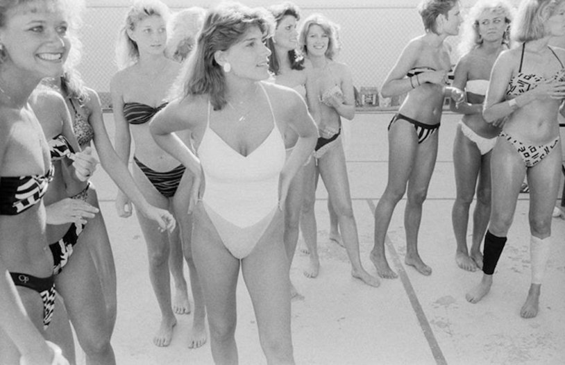 Soviet women in swimsuits