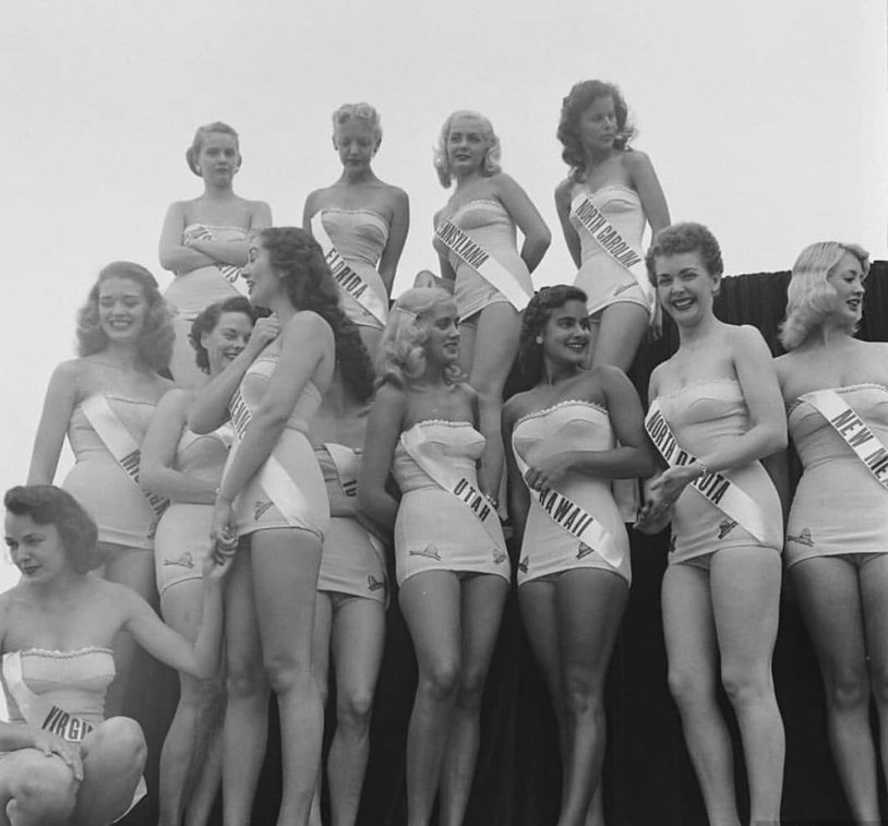 The first contest Miss Universe 1952