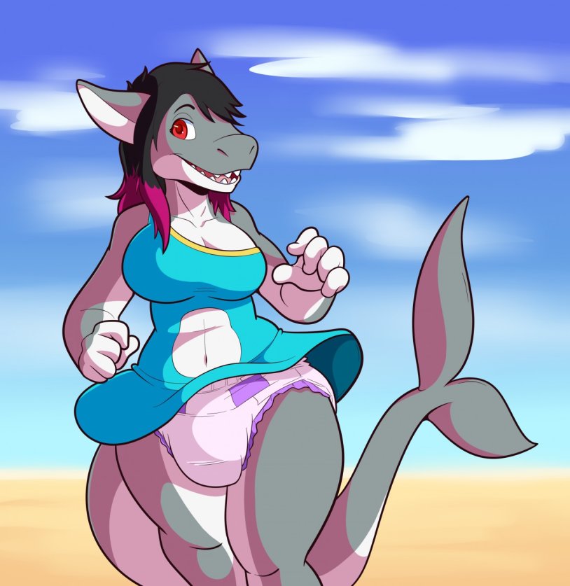 Shark Girl Vore Belly
