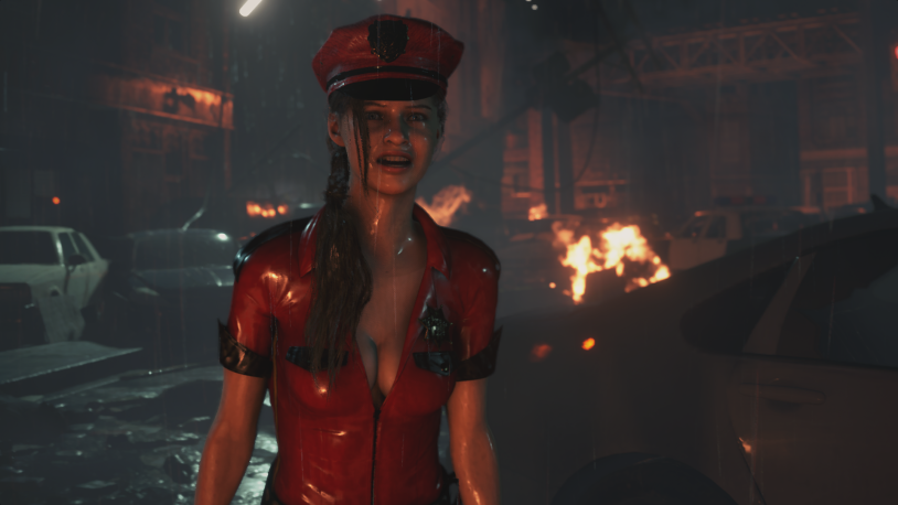 Resident Ivl 2 remake Claire sexy