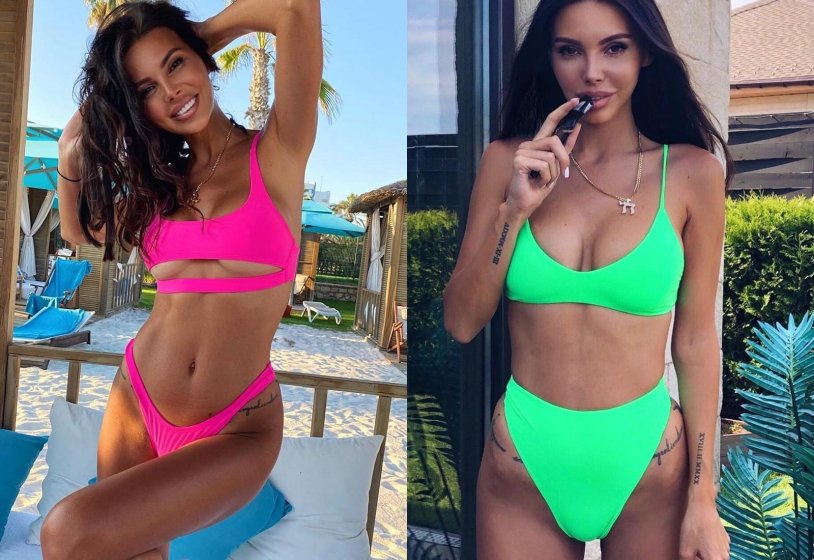 Oksana Samoilova in a swimsuit 2018