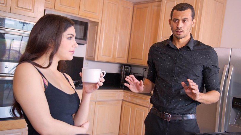 Valentine Nappi in the kitchen