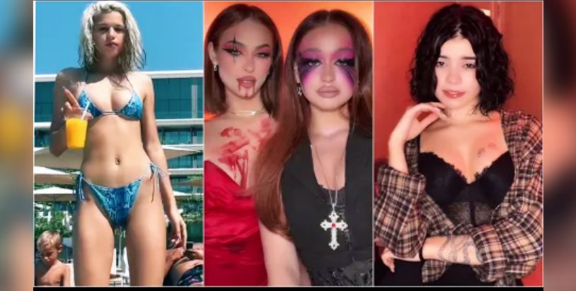 Valya Carnival Tik Tok in a swimsuit