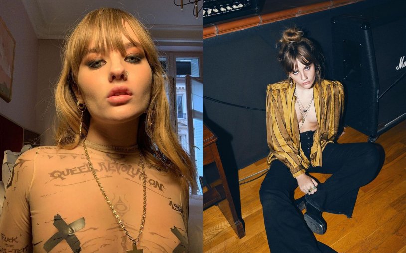 Victoria de Angelis with island