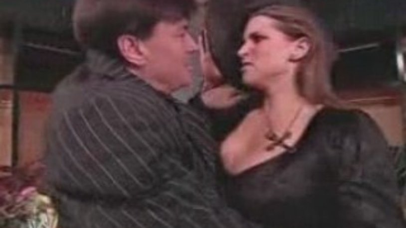 Stephanie mcmahon kiss