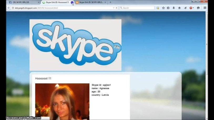 Skype chick