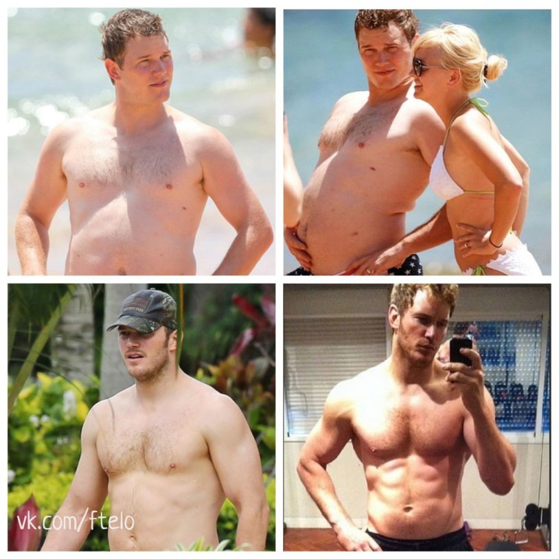Chris Pratt until weight loss