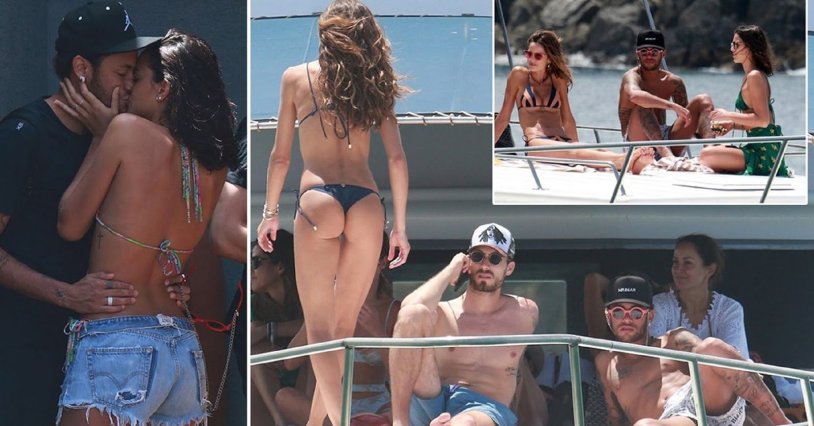 Bruna Markezini and Neymar