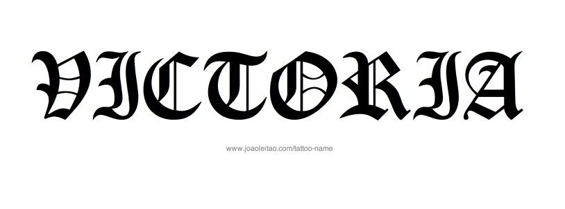 Victoria tattoo sketch