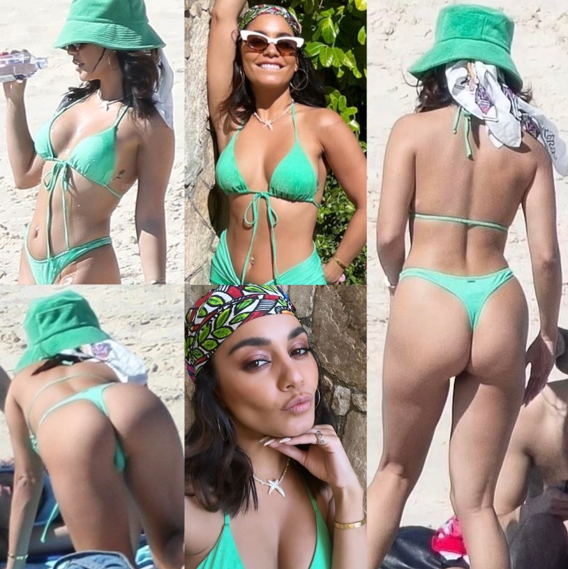 Vanessa Hudgens Green Bikini