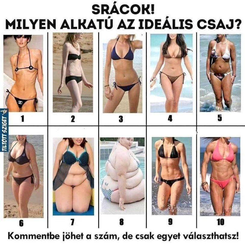 What figure to choose from a girl