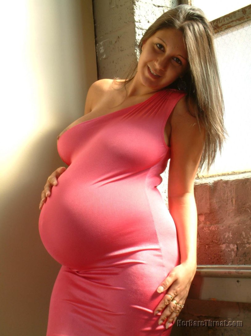 Pregnant women from large breasts