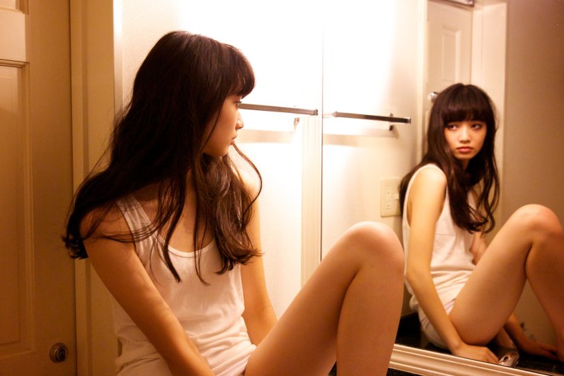 Nana Komatsu in a swimsuit