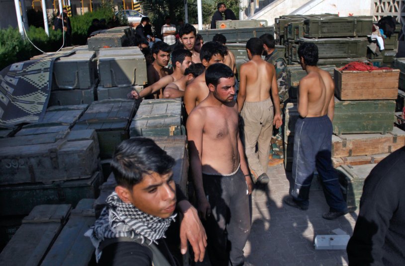 War in Syria naked women