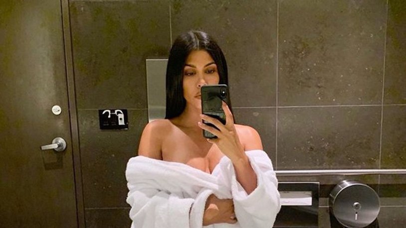 Kardashian naked went outside