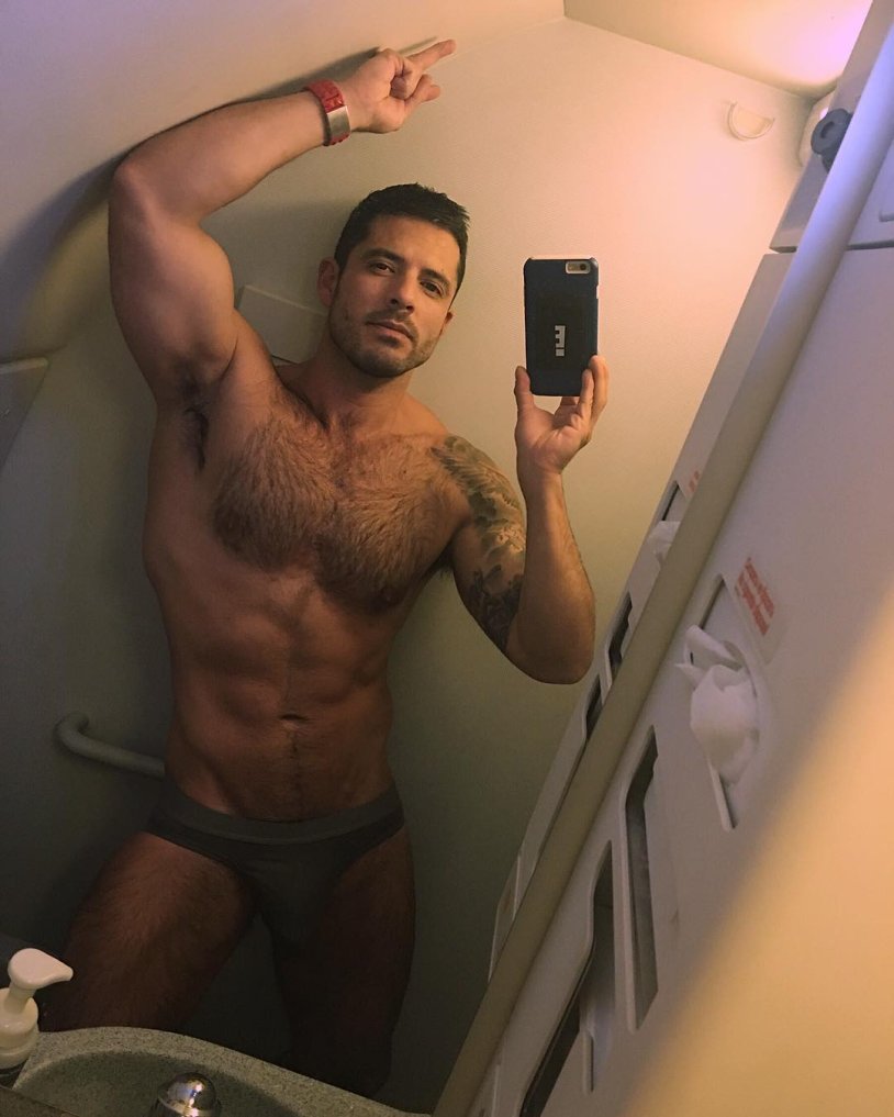 Selfie at the mirror man