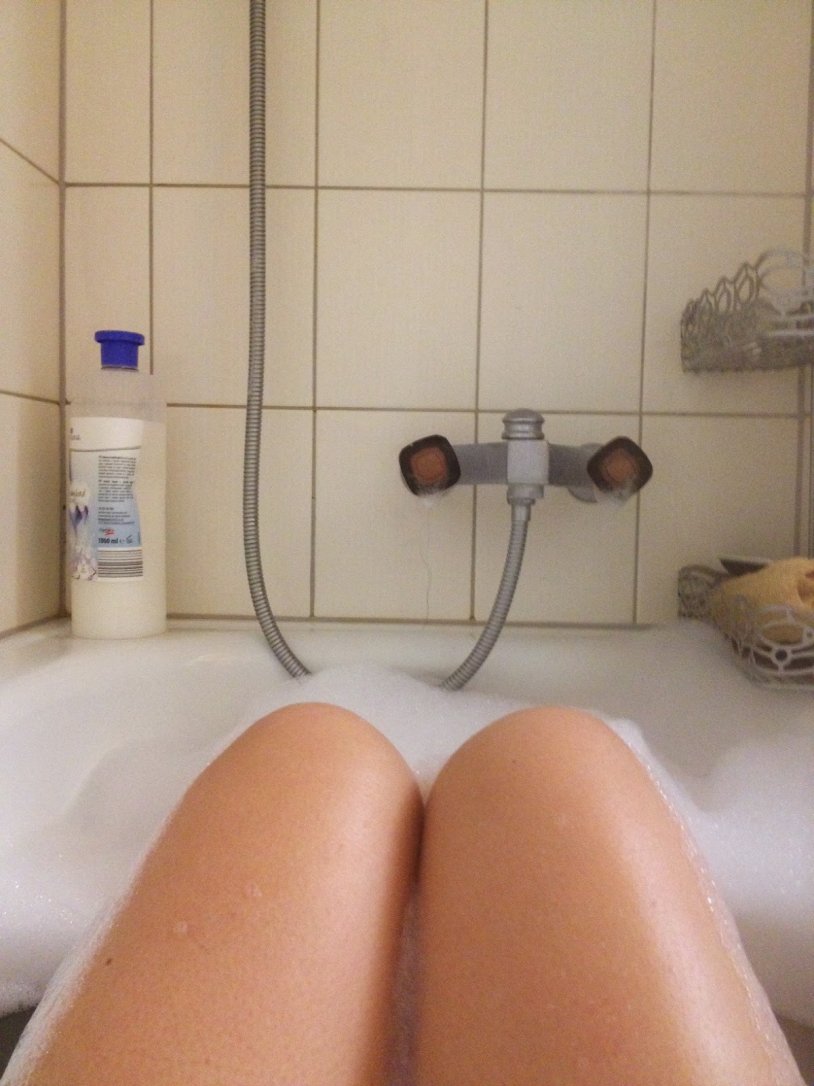 Feet or hot dogs bathroom