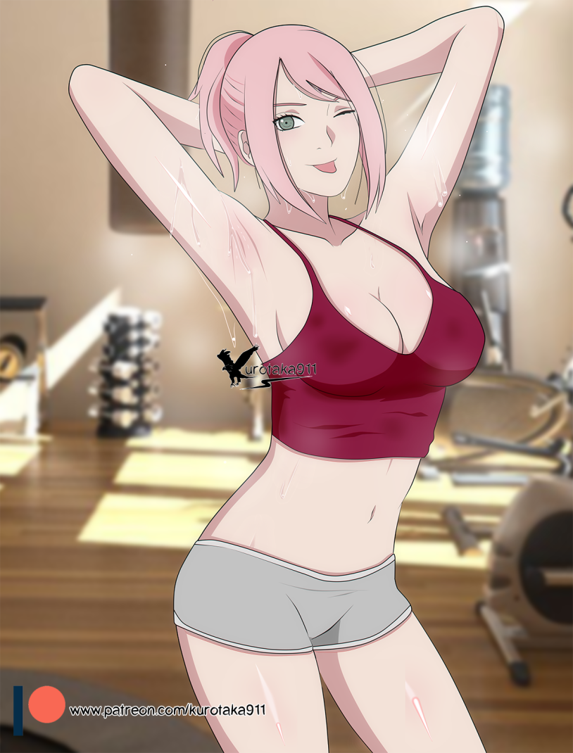 Sakura Haruno 18 Boarded swimsuit