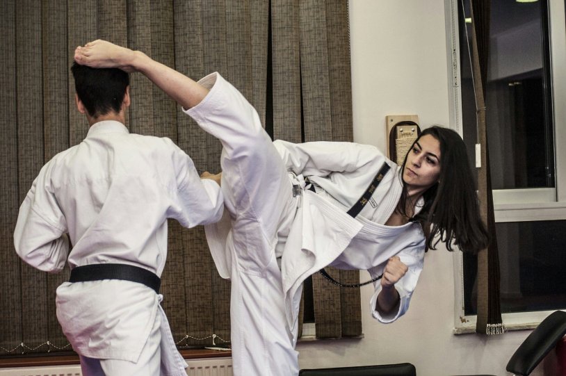 Karate woman
