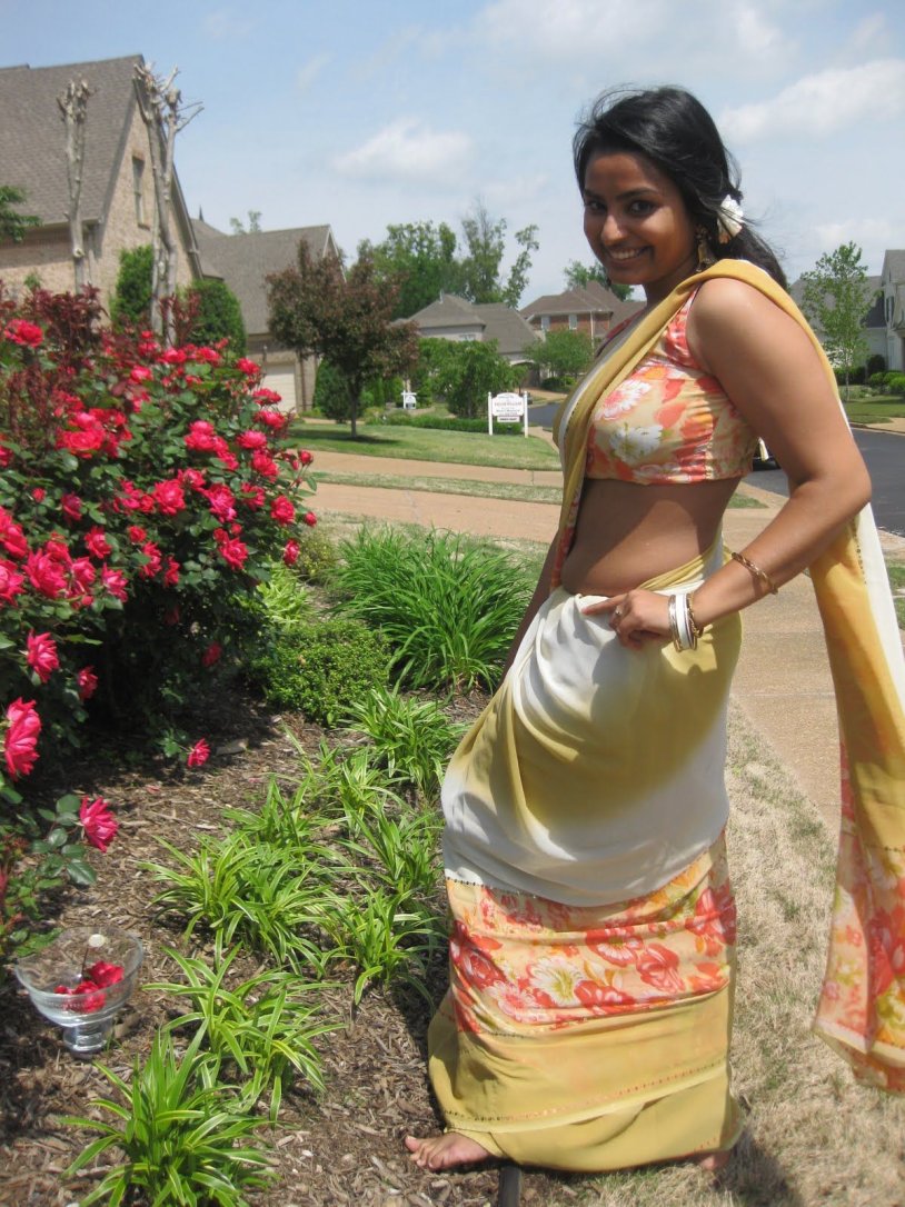 Topless Indian model