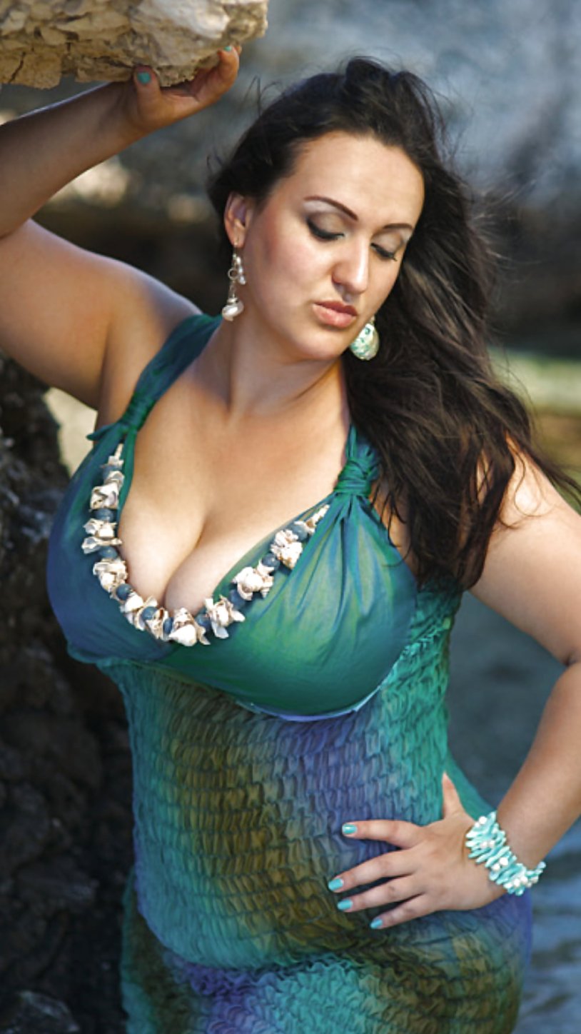 Aunty without a dress