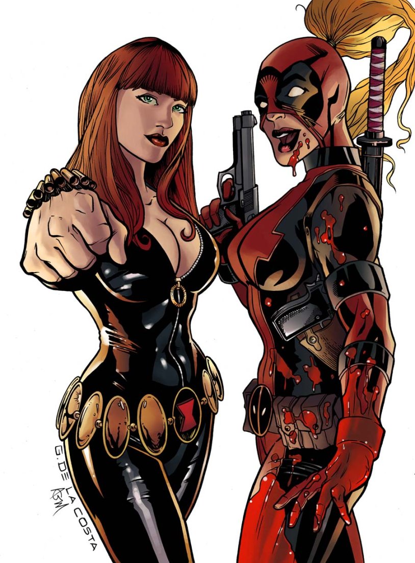 Wanda and Black Widow Marvel