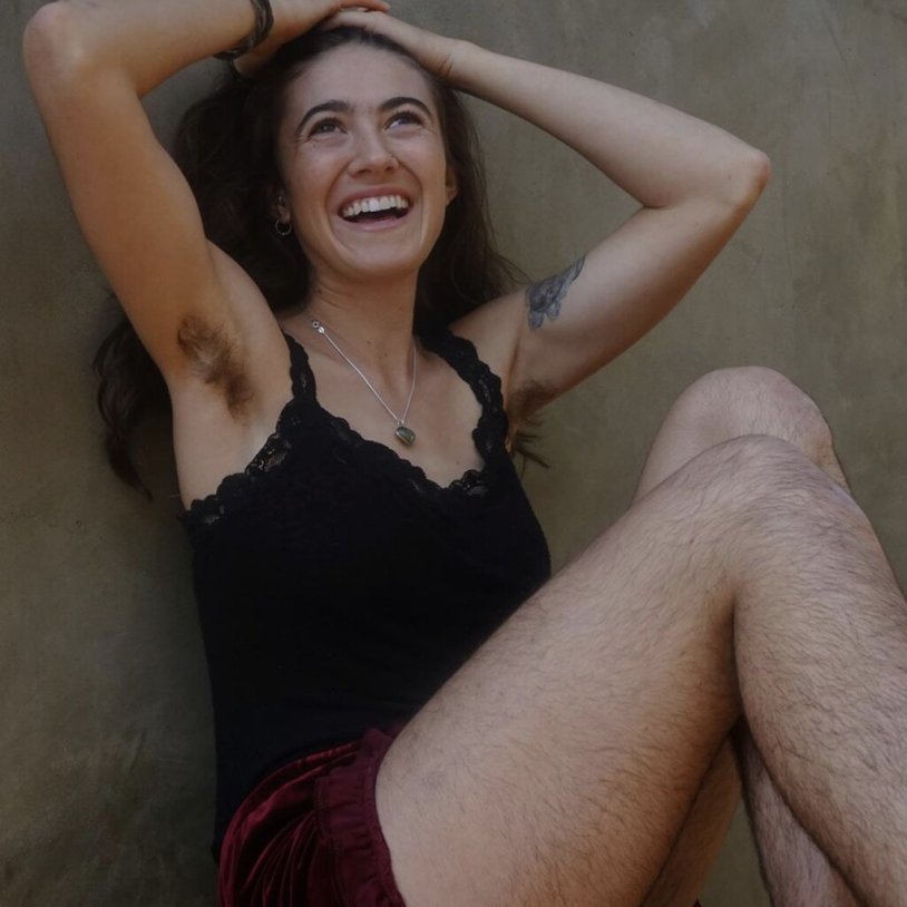 Girls with not shaved legs