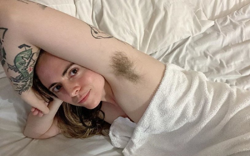 Naked hairy armpits