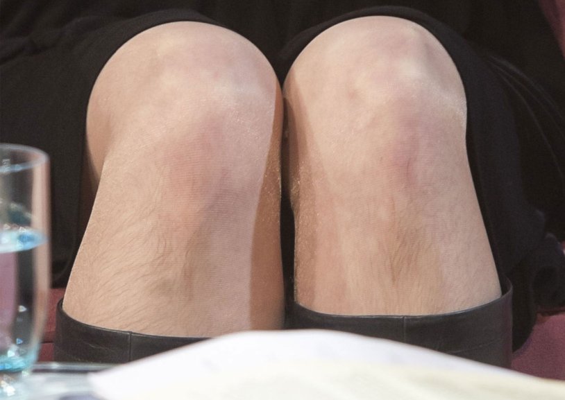 Light hair on the legs